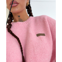 SWETER OVERSIZE OLAVOGA USERS BABY PINK