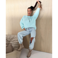 SWETER OVERSIZE OLAVOGA USERS BABY BLUE