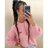 SWETER OVERSIZE OLAVOGA USERS BABY PINK