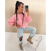 SWETER OVERSIZE OLAVOGA USERS BABY PINK