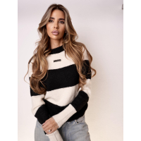 SWETER PASKI OLAVOGA ERISSEN ECRU-BLACK