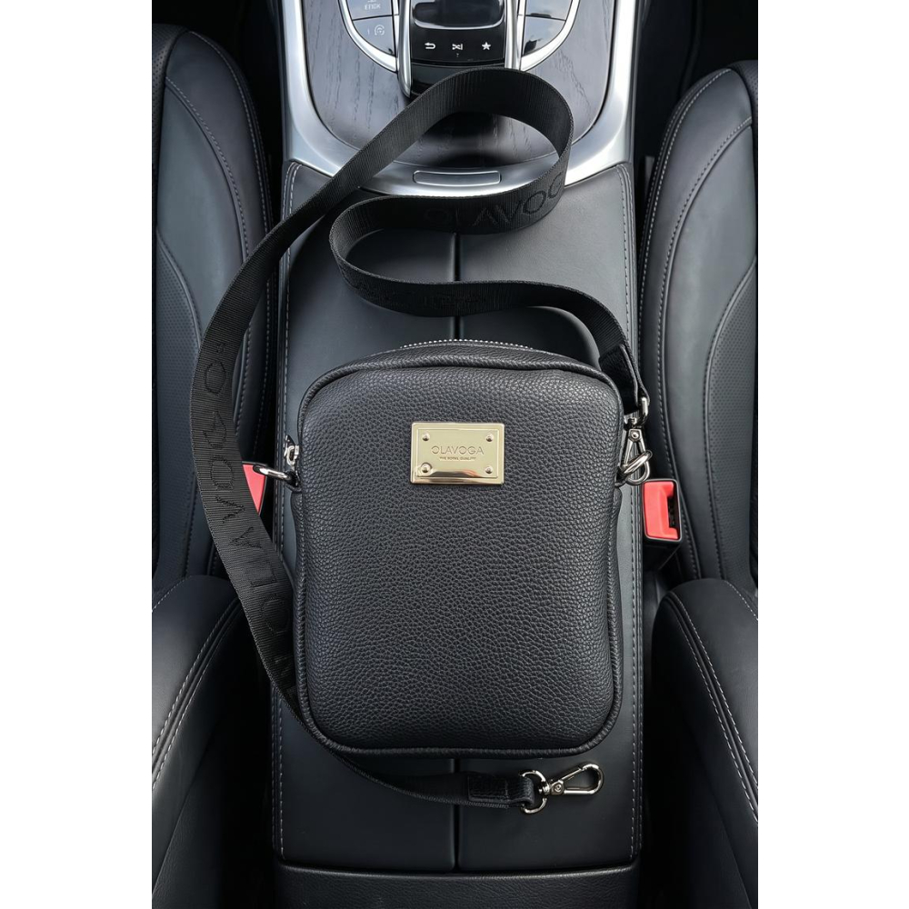TORBA MĘSKA OLAVOGA FUMOS BLACK CROSSBODY