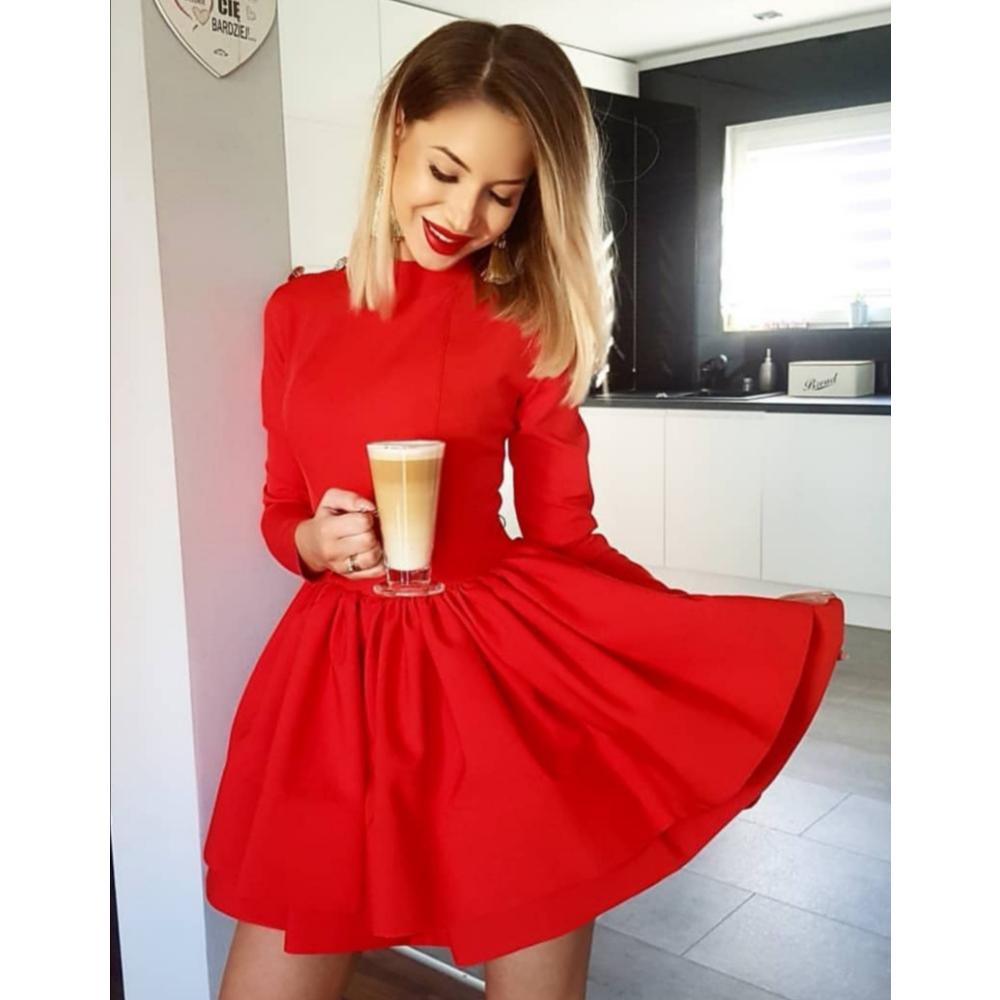 SUKIENKA PRINCESS BALMAIN RED