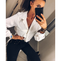 KOSZULA SATIN SPRING WHITE