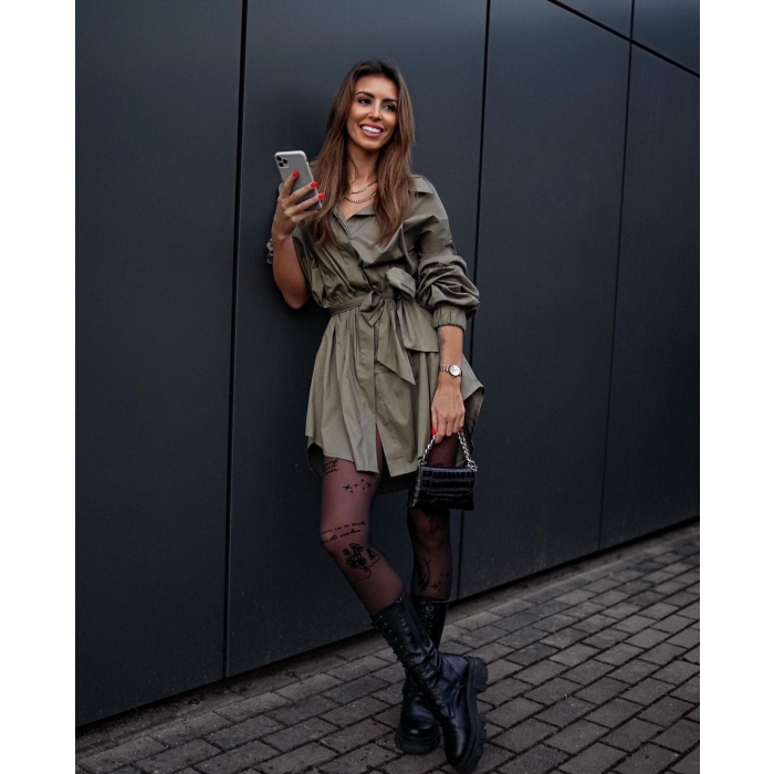 KOSZULA OVERSIZE SHIRT KHAKI