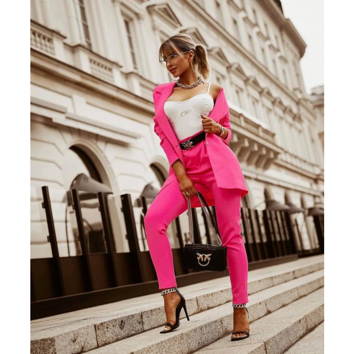KOMPLET GARNITUR LUXURY SUIT NEON PINK