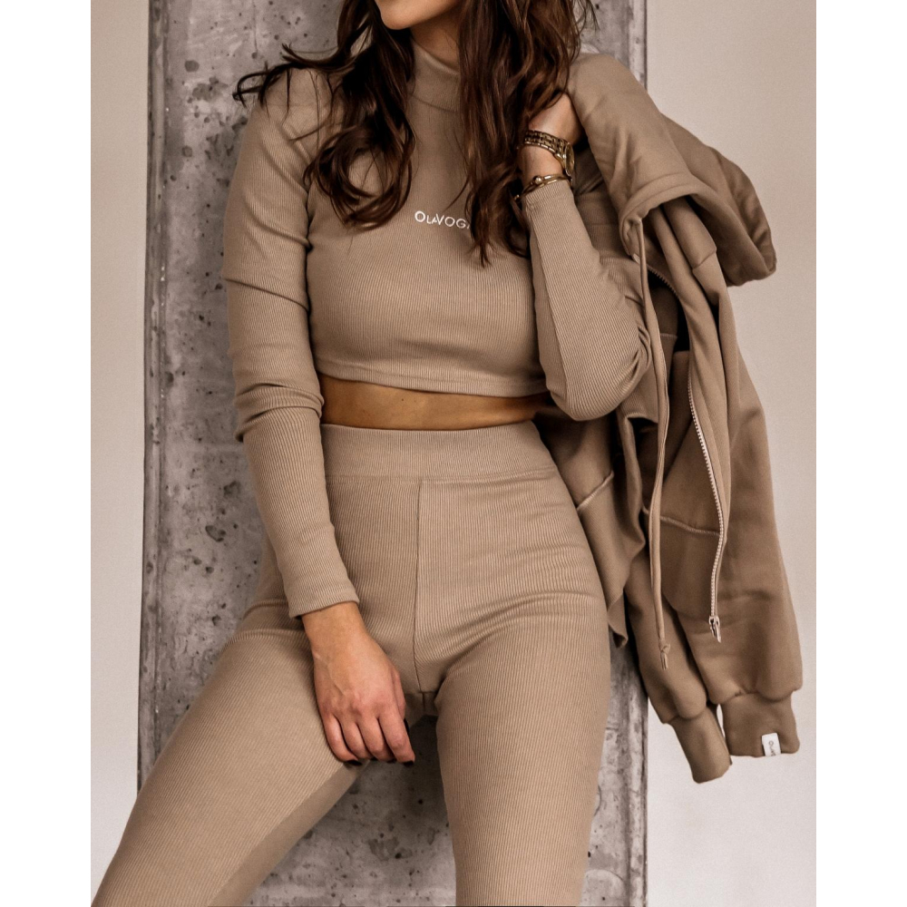 BLUZA BASIC LOOK BEŻ