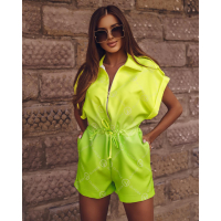 KOMBINEZON OMBRE NEON GREEN - NEON LIME