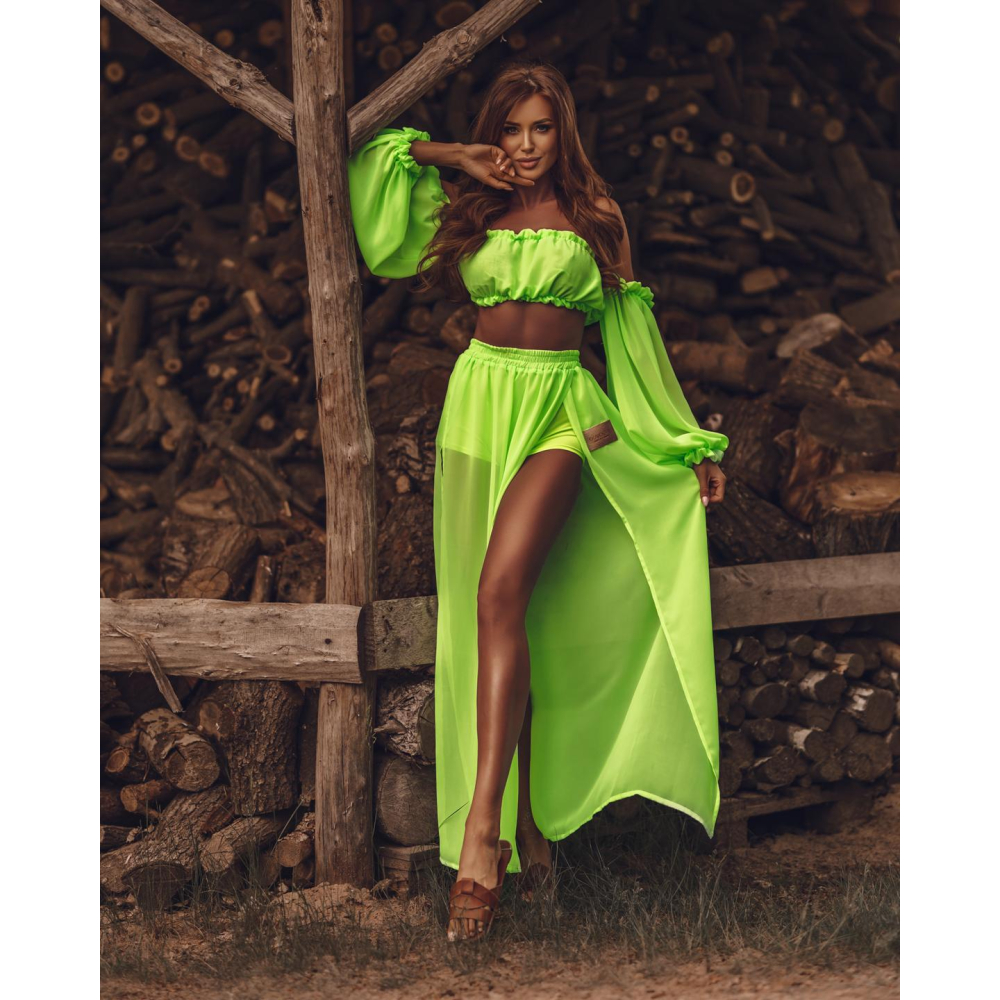 KOMPLET BEACH SET NEON LIME