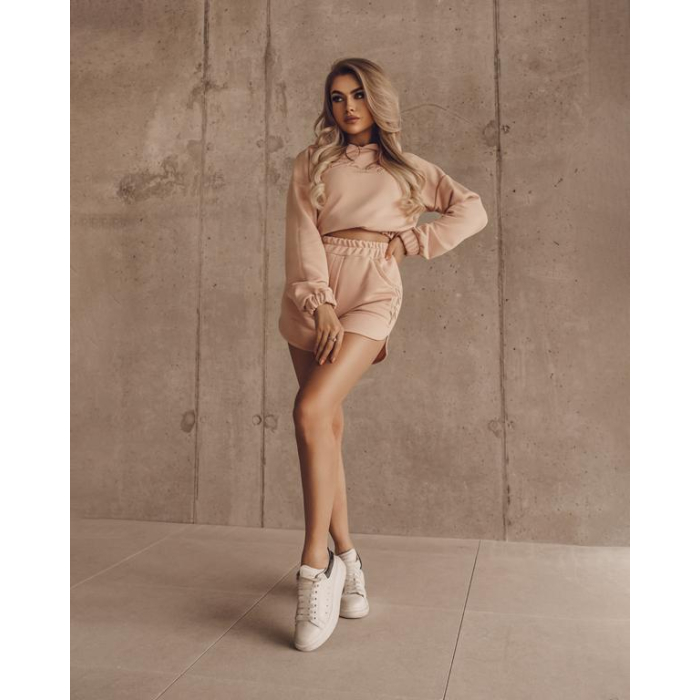 KOMPLET BLUZA Z KRÓTKIMI SPODENKAMI OLAVOGASHORT SET PINK