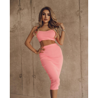 KOMPLET FIT SET NEON PINK