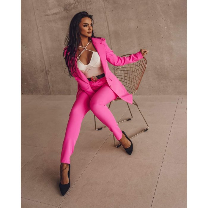KOMPLET GARNITUR LUXURY SUIT NEON PINK