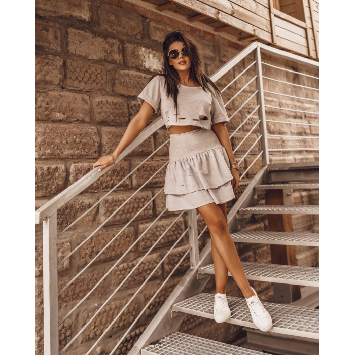 KOMPLET SUMMER GIRLS GRAY
