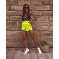 SPODENKI OMBRE NEON LIME - GREEN
