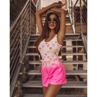 SPODENKI OMBRE NEON PINK - BABY PINK