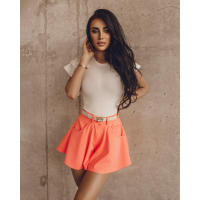 SPODENKI SKIRT PANTS NEON ORANGE