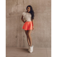 SPODENKI SKIRT PANTS NEON ORANGE