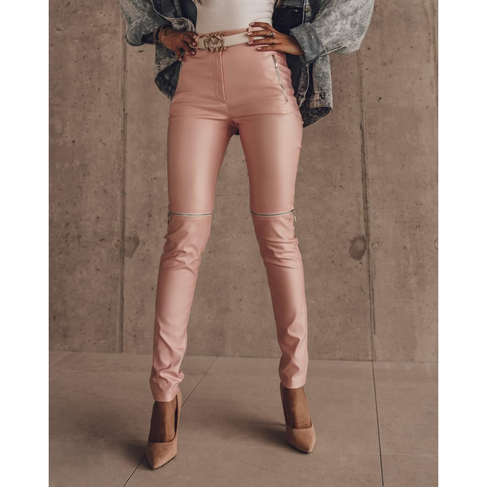 SPODNIE ZIPPERS PINK