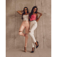 SPODNIE ZIPPERS PINK