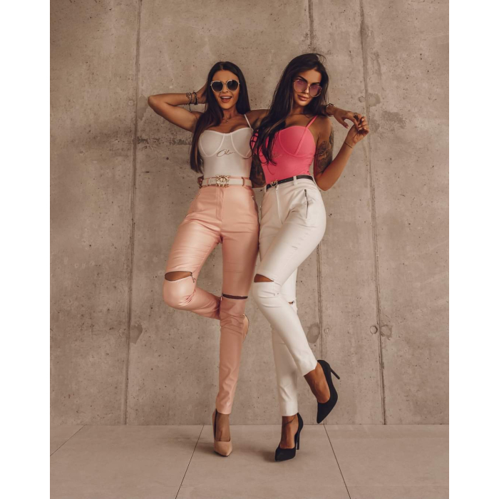 SPODNIE ZIPPERS PINK