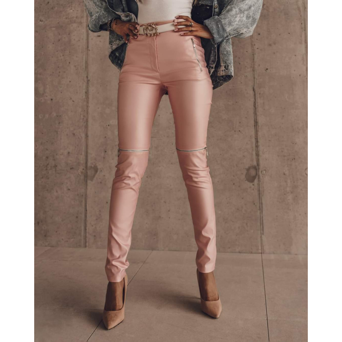 SPODNIE ZIPPERS PINK