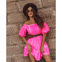 SUKIENKA HOT SUMMER NEON PINK