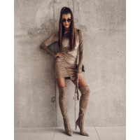 SUKIENKA SOFT DRESS BEŻ