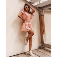 SUKIENKA SUMMER FRILLS PINK