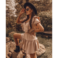 SUKIENKA SUMMER FRILLS BEŻ