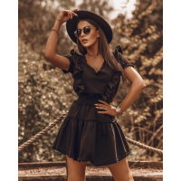 SUKIENKA SUMMER FRILLS BLACK
