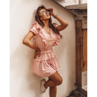 SUKIENKA SUMMER FRILLS PINK