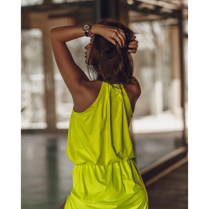 SUKIENKA TULUM MAXI NEON LIME