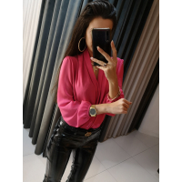 BODY KOPERTOWE KOSZULOWE NEON PINK
