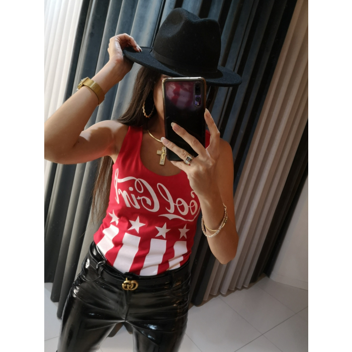 BLUZKA BOKSERKA COOL GIRL RED
