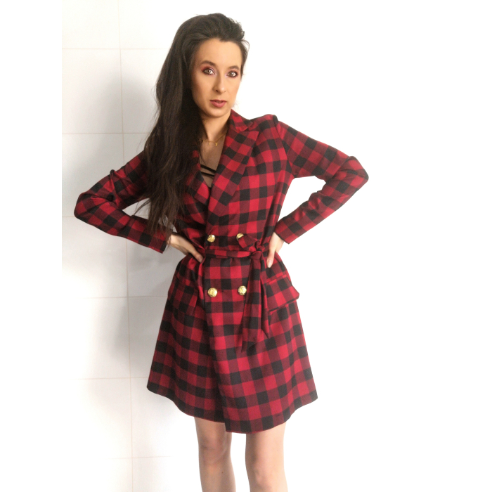 SUKIENKA BALMAIN KRATA RED