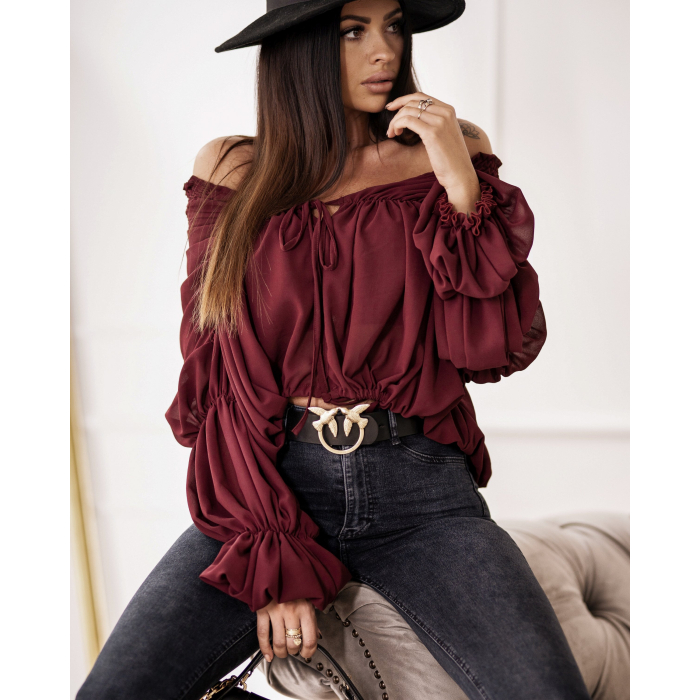 KOSZULA JADE BORDO