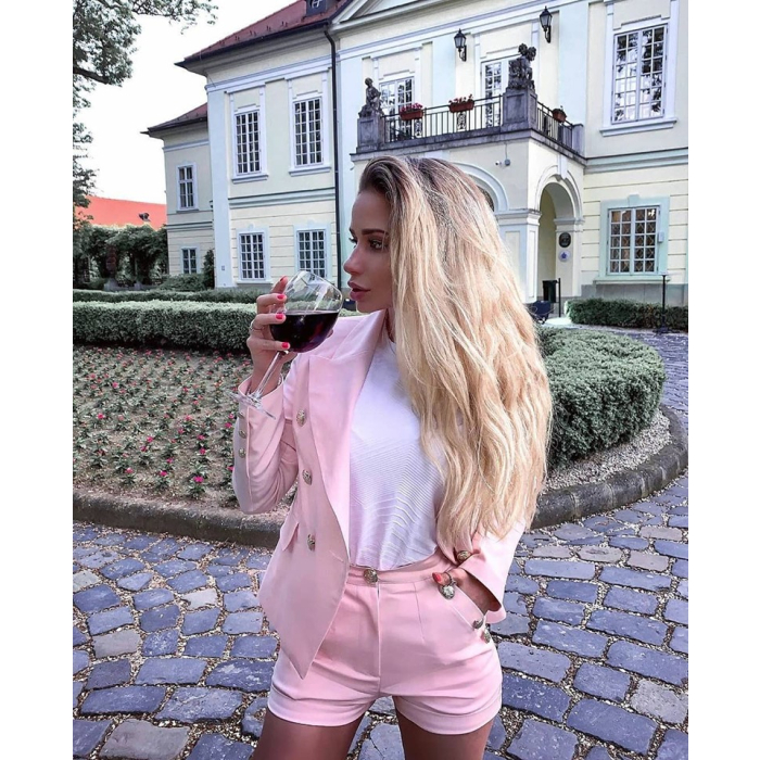 KOMPLET GARNITUR BALMAIN BABY PINK