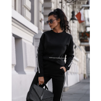 BLUZA SILVER DETAIL BLACK