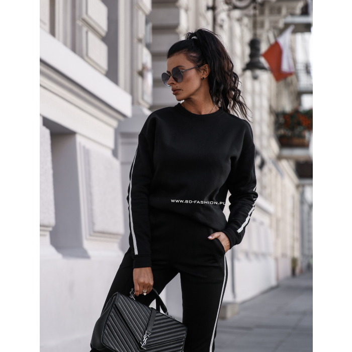 BLUZA SILVER DETAIL BLACK