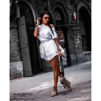 BLUZKA T-SHIRT BUTTERFLYY WHITE
