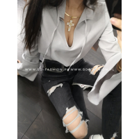 BLUZKA HISZPANKA OLA GRAY