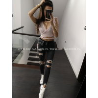 BLUZKA SWETERKOWA WIĄZANA BABY PINK