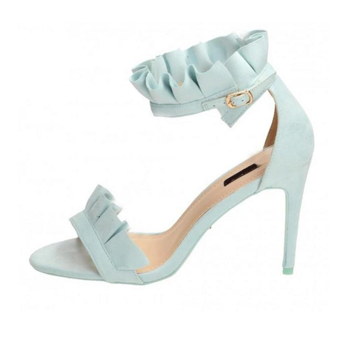BUTY SZPILKI SANDAŁY BABY BLUE