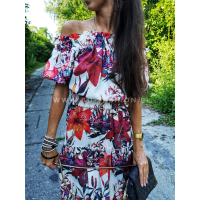 SUKIENKA MAXI BRASIL FLOWER LILIE