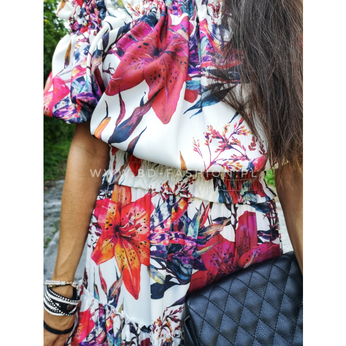 SUKIENKA MAXI BRASIL FLOWER LILIE