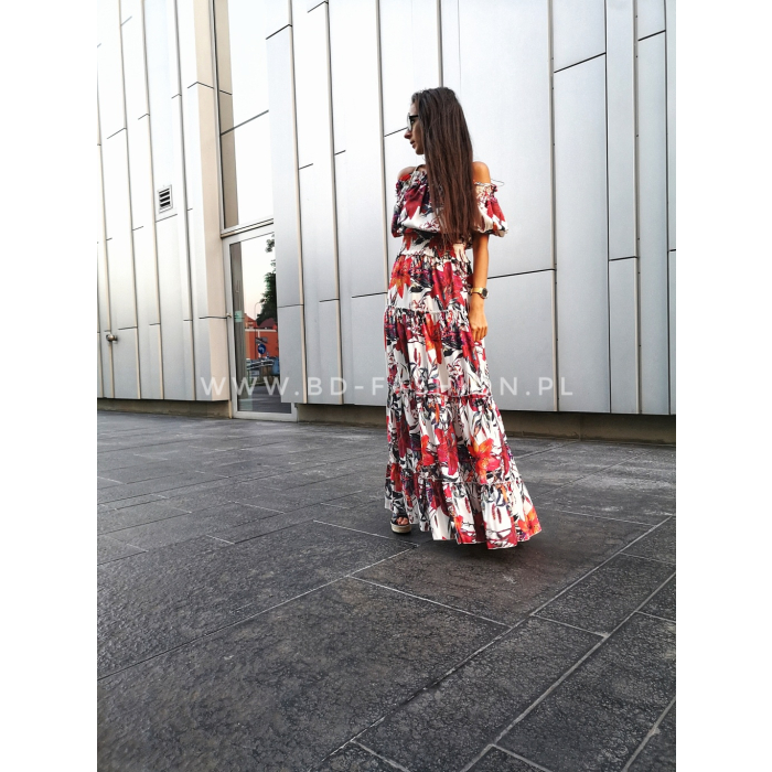SUKIENKA MAXI BRASIL FLOWER LILIE