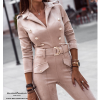 KOMBINEZON EXCLUSIVE SUEDE BEŻ