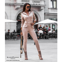 KOMBINEZON EXCLUSIVE SUEDE BEŻ
