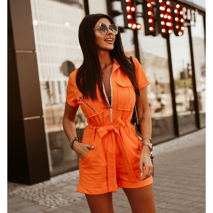 KOMBINEZON NAOMI SHORT ORANGE