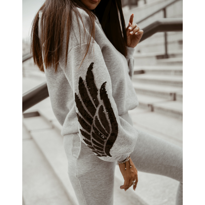 KOMPLET DRES BLACK WINGS GRAY